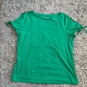 Talbots tie sleeve t-shirt